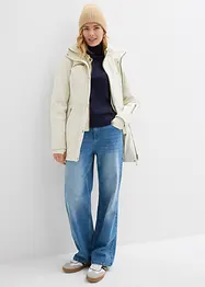 Nepromokavá strečová dlouhá softshellová bunda, bonprix