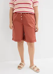 Bermudy z materiálu papertouch z bavlněné směsi, bonprix