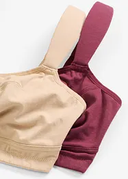 Podprsenka bez kostic, s organickou bavlnou (2 ks v balení), bonprix