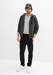 Joggingové kalhoty s praktickými kapsami na zip, z organické bavlny, bonprix