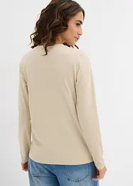 Triko s dlouhým rukávem, z čisté organické bavlny (2 ks), bonprix