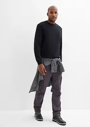 Cargo kalhoty z robustní čisté bavlny, Relaxed Fit, Straight, bonprix