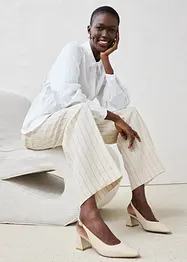 Kožené lodičky s otevřenou patou, bonprix