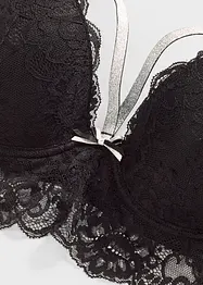 Vyztužená podprsenka s odnímatelnými třpytivými ramínky, bonprix