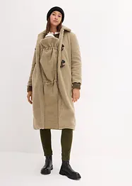 Těhotenský kabát 3 v 1, s nosící vsadkou, z medvídkového flísu, bonprix