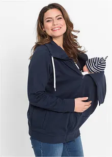 Těhotenská a nosící mikina na zip, bonprix