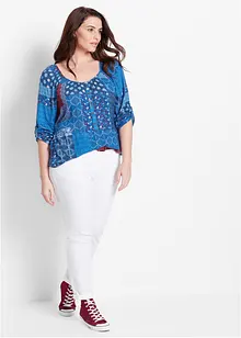 Tuniková halenka se zmačkaným efektem, dlouhý rukáv, bonprix