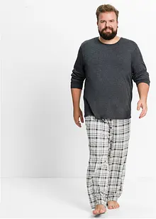 Pyžamo s dlouhým rukávem a organickou bavlnou, bonprix