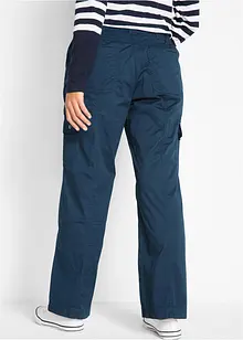 Cargo kalhoty Mid Waist, dlouhé, bonprix