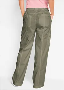 Bavlněné cargo džíny, Mid Waist, bonprix