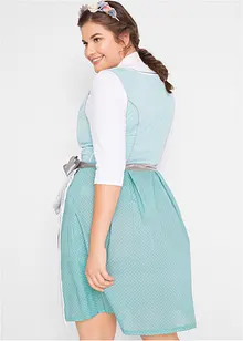 Dirndl s krajkovou zástěrou, pod kolena (2dílná souprava), bonprix