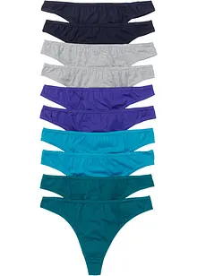 Kalhotky tanga (10 ks v balení), bonprix