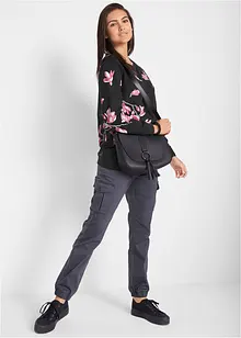 Mikina z čisté bavlny, volný střih, bonprix