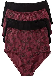 Vysoké kalhotky s organickou bavlnou (4 ks v balení), bonprix