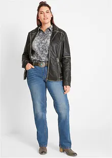 Strečové Straight džíny Mid Waist, bonprix