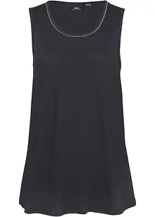 Dlouhý udržitelný top s kulatým výstřihem, bonprix