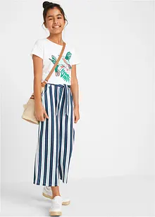 Palazzo kalhoty s elastickým pasem, bonprix