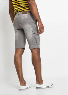 Džínové bermudy z teplákoviny, Regular Fit, bonprix