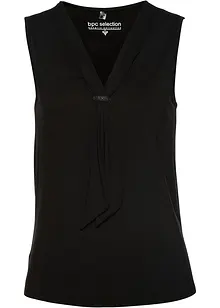 Pěkný top s mašlí u výstřihu, bonprix