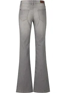 Bootcut džíny Mid Waist, strečové, bonprix