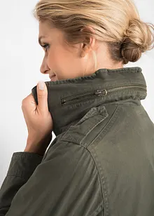 Bavlněná parka s žerzejovou podšívkou, bonprix