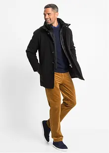 Zimní bunda s krytým zipem, ve vlněném vzhledu, bonprix