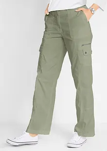 Bavlněné cargo džíny, Mid Waist, bonprix