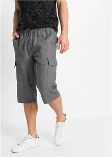 Cargo bermudy se lnem, Regular Fit, bonprix