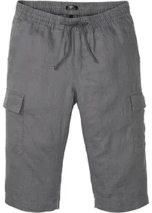 Cargo bermudy se lnem, Regular Fit, bonprix