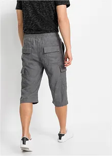 Cargo bermudy se lnem, Regular Fit, bonprix