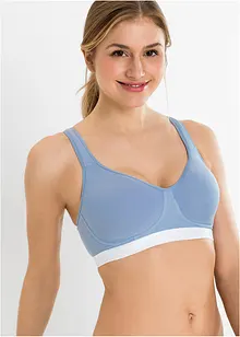 Hladká podprsenka bez kostic, s organickou bavlnou (2 ks), bonprix