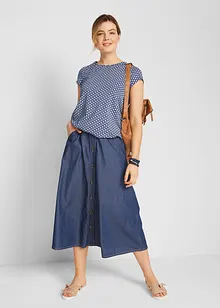 Triko s potiskem a velmi krátkými rukávy (2 ks v balení), bonprix