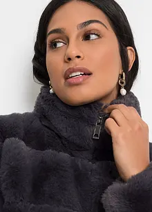 Bunda z umělé kožešiny, se zapínáním na zip, bonprix