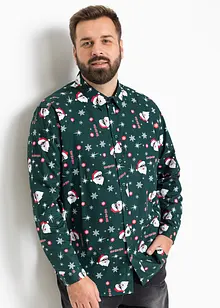 Košile Slim Fit s vánočním motivem, dlouhý rukáv, bonprix