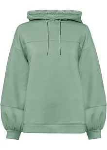 Oversize mikina s kapucí, z měkké bavlněné směsi, bonprix