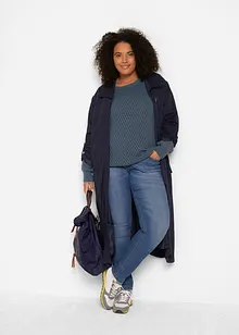 Svetr ze strukturovaného úpletu z bavlněné směsi, bonprix