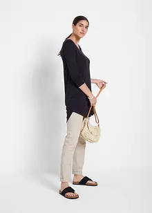 Dlouhé viskózové triko, dlouhý rukáv, bonprix