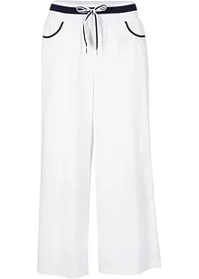 Kalhoty culotte s povrchovou úpravou ppertouch a pohodlným pasem, bonprix