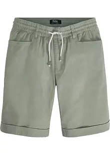 Bermudy bez zapínání, ze směsi lnu, Regular Fit, bonprix