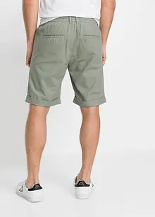 Bermudy bez zapínání, ze směsi lnu, Regular Fit, bonprix