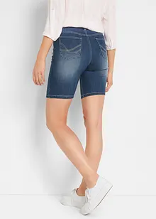 Straight džínové bermudy, Mid Waist, bonprix