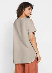 Dlouhá mušelínová tunika z čisté bavlny, bonprix