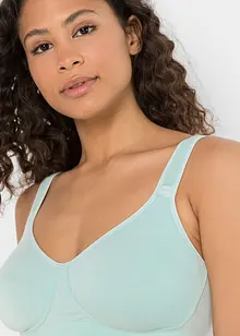 Hladká podprsenka bez kostic, s bavlnou (2 ks v balení), bonprix