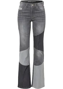 Džíny Flared, Mid Waist, bonprix