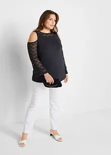 Strečové kalhoty bez zapínání, bonprix