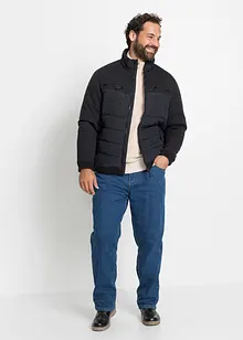 Vatovaná softshellová bunda s bluzonovým střihem, bonprix