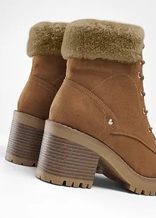 Šněrovací kotníková obuv s podšívkou, bonprix