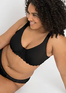 Hladká podprsenka s polstrovanými ramínky, bonprix