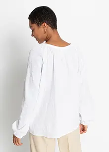 Halenka z bavlněného mušelínu, bonprix