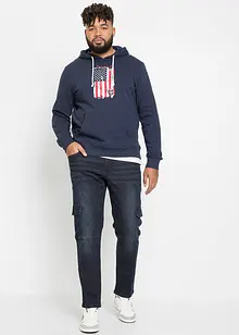 Strečové cargo džíny Slim Fit, Straight, bonprix